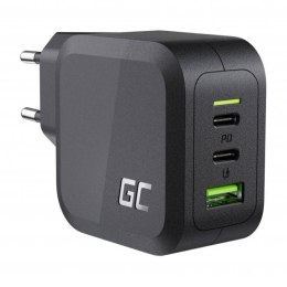 Ładowarka Sieciowa Green Cell GC PowerGaN 65W (2x USB-C Power Delivery, 1x USB-A kompatybilne z Quick Charge 3.0)