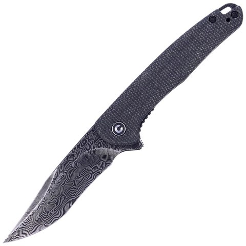 Nóż składany CIVIVI Mini Sandbar Black Micarta, Black Damascus by Eric Ochs (C20011-DS1)