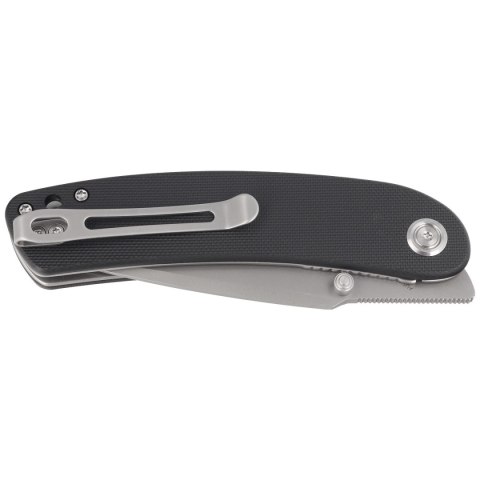 Nóż składany Kubey Momentum Black G10, Bead Blasted AUS-10 by Sherif Manganas (KU344H)