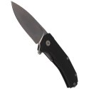 Nóż składany LionSteel KUR G10 Black, Stone Washed Blade (KUR BK)