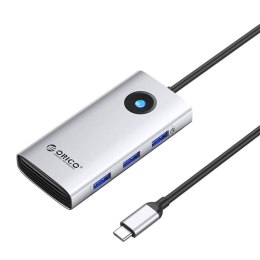 Stacja dokująca HUB 6w1 Orico USB-C, HDMI, 3xUSB (srebrna)