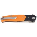 Nóż składany Bestech Swordfish Black / Orange G10, Satin D2 (BG03C)