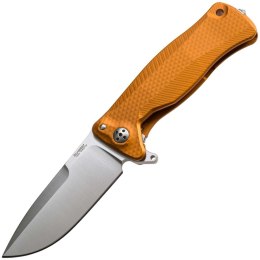 Nóż składany LionSteel SR11A Orange Aluminium, Satin Sleipner by Molletta