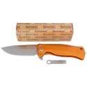 Nóż składany LionSteel SR11A Orange Aluminium, Satin Sleipner by Molletta