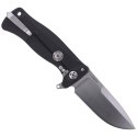 Nóż składany LionSteel SR11A Black Aluminum, Satin Sleipner by Molletta (SR11A BS)