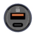 Ładowarka samochodowa LDNIO C510Q USB, USB-C + kabel USB-C - Lightning