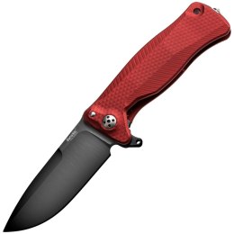 Nóż składany LionSteel SR11A Red Aluminium, Black Sleipner by Molletta (SR11A RB)