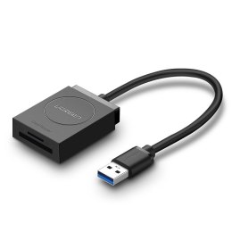 Adapter USB UGREEN czytnik kart SD, microSD (czarny)