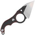 Nóż Kubey Knife Hippocam Black/Red Carbon Fiber/G10, Two Tone D2 (KU166A)