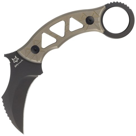 Nóż FOX Tribal K Karambit Titanium Bronze, Black PVD M390 by Doug Marcaida (FX-803 TiPVD)