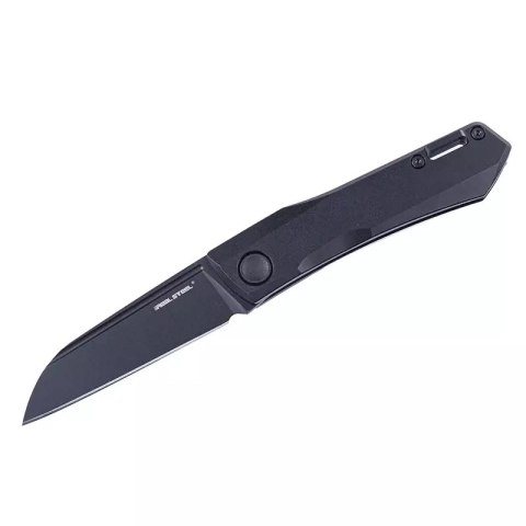 Nóż składany Real Steel Solis Black Titanium, Blackwash N690 by Poltergeist Work (7063B)