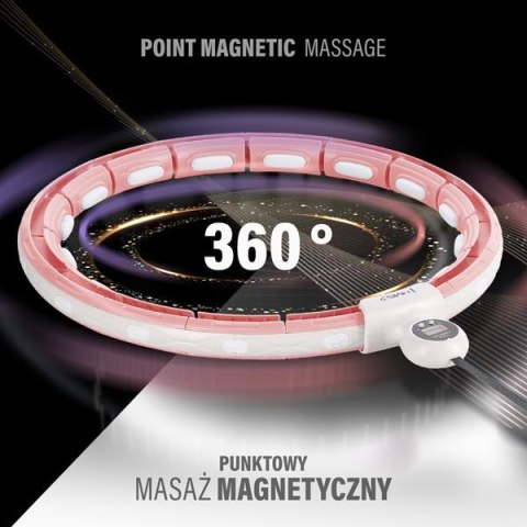 Hula Hop z magnesem, obciążnikiem i licznikiem HMS HHM15