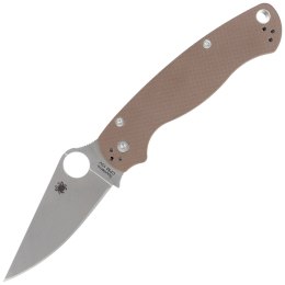 Nóż składany Spyderco Para Military 2 Brown G10, Stonewash CPM 15V Sprint Run (C81GPBN15V2)