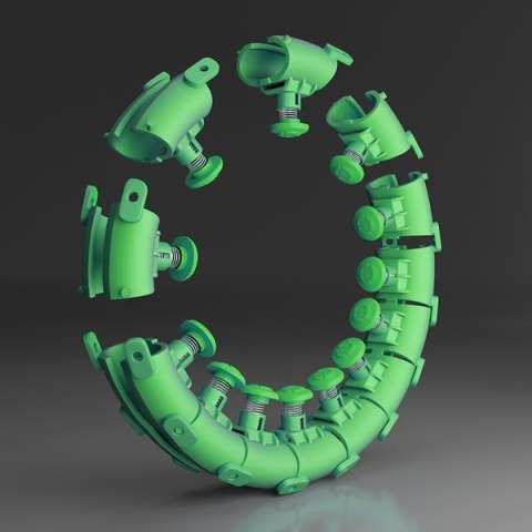 Hula Hop z wypustkami i obciążnikiem HMS HHW01