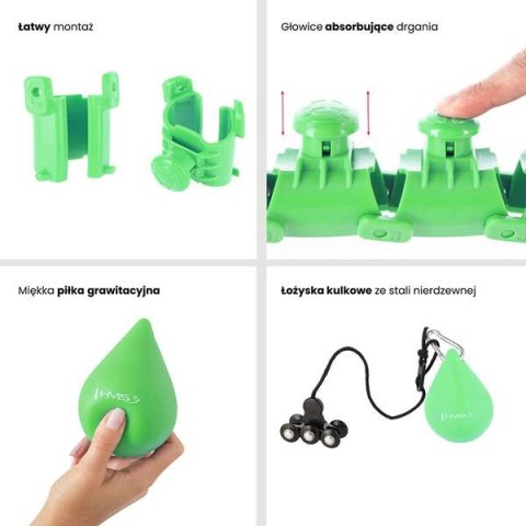 Hula Hop z wypustkami i obciążnikiem HMS HHW01