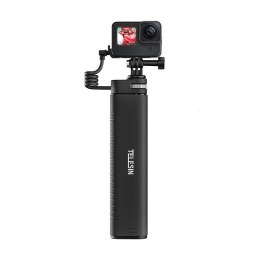 Selfie-stick z powerbankiem USB-C Telesin dla kamer sportowych / smartphone TE-CSS-001