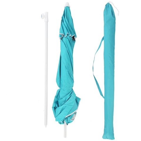 Parasol plażowy turkusowy XL 220 cm NILS NC7822