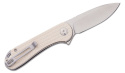 Nóż składany CIVIVI Elementum Flipper Patterned Ivory G10, Satin D2 (C907A-3)