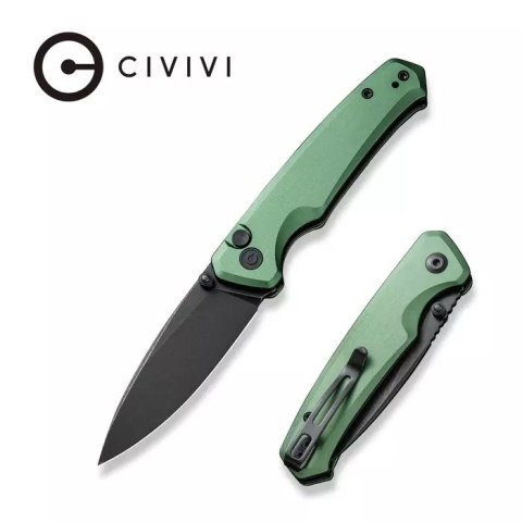 Nóż składany Civivi Altus Green Aluminum, Black Stonewashed Nitro-V (C20076-5)