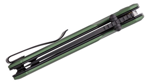 Nóż składany Civivi Altus Green Aluminum, Black Stonewashed Nitro-V (C20076-5)