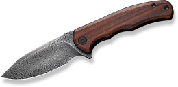 Nóż składany Civivi Mini Praxis Guibourtia Wood, Black Hand Rubbed Damascus (C18026C-DS1)
