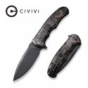 Nóż składany Civivi Praxis Shredded Carbon Fiber / Copper Shred, Black Stonewashed 9Cr18MoV (C803I)