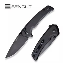 Nóż składany Sencut Serene Black Aluminium, Black Stonewashed D2 (S21022B-1)