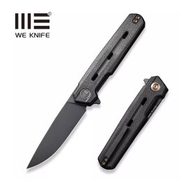 Nóż składany WE Knife Navo Black Canvas Micarta, Black Stonewashed CPM 20CV by Ostap Hel (WE22026-1)