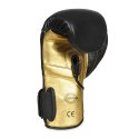 Rękawice bokserskie "Hammer - Gold" ze skóry naturalnej 12ozRękawice bokserskie ze skóry naturalnej z systemem wrist protect