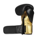 Rękawice bokserskie "Hammer - Gold" ze skóry naturalnej 12ozRękawice bokserskie ze skóry naturalnej z systemem wrist protect