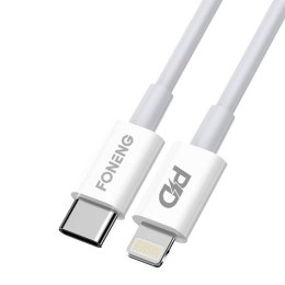 Kabel USB-C do Lightning Foneng X31, 3A, 2M (biały)
