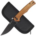 Nóż składany Sencut Crowley Guibourtia Wood, Black Stonewashed D2 (S21012-5)