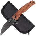 Nóż składany Sencut Watauga Cuibourtia Wood, Black Stonewashed D2 (S21011-4)