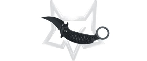 Nóż FOX PikAL / Karambit Black G10, Black Idroglider N690Co by Giuliano Ron (FX-826)