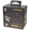 Latarka czołowa NiteCore NU25 UL 400 lm, Ultra Lightweight Headlamp