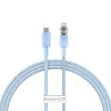 Kabel szybko ładujący Baseus USB-C do Lightning Explorer Series 1m, 20W (niebieski)