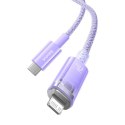 Kabel szybko ładujący Baseus USB-C do Lightning Explorer Series 2m, 20W (fioletowy)