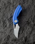 Nóż składany Bestech Bihai Blue G10, Stonewashed/Satin 14C28N by Ostap Hel (BG53D-1)