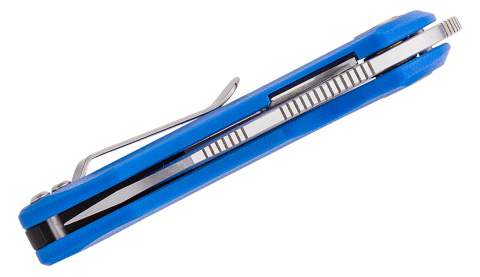 Nóż składany Bestech Bihai Blue G10, Stonewashed/Satin 14C28N by Ostap Hel (BG53D-1)