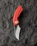 Nóż składany Bestech Bihai Red G10, Grey DLC Stonewashed/Satin 14C28N by Ostap Hel (BG53C-2)