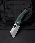 Nóż składany Bestech Skirmish Green / Black G10, Satin D2 (BG44A)