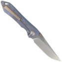 Nóż składany Bestech Supersonic Blue Titanium, Stonewashed / Satin CPM S35VN (BT1908B)