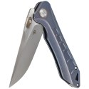 Nóż składany Bestech Supersonic Blue Titanium, Stonewashed / Satin CPM S35VN (BT1908B)