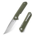 Nóż składany Bestechman Dundee OD Green G10, Stonewash / Satin D2 by Ostap Hel (BMK01B)