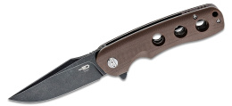Nóż składany Bestech Arctic Brown G10, Black Stonewashed D2 (BG33D-2)