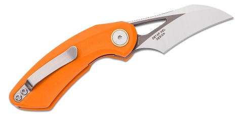 Nóż składany Bestech Bihai Orange G10, Grey DLC Stonewashed/Satin 14C28N by Ostap Hel (BG53B-2)