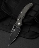 Nóż składany Bestech Exploit Black Stonewashed Titanium, Black Stonewashed S35VN by Todd Knife and Tool (BT2005C)