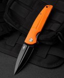 Nóż składany Bestech Fin Orange G10, Black Stonewashed 14C28N (BG34B-3)