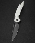 Nóż składany Bestech Ornetta White G10, Black Stonewashed D2 by Kombou (BG50E)