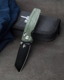 Nóż składany Bestech Slasher Green Micarta, Black Stonewashed D2 (BG43B-2)